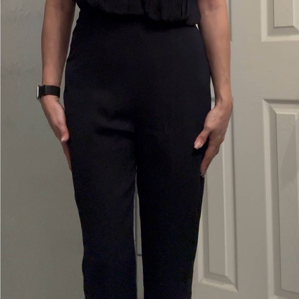 Chic Black Strapless Jumpsuit - Picture 3 of 3